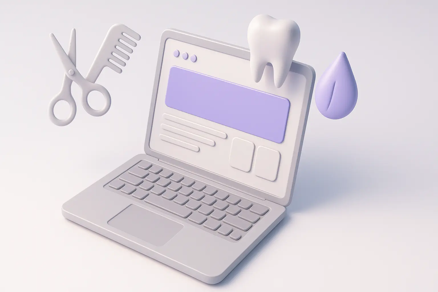 Profesional de la salud revisando su agenda digital en una computadora